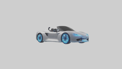 3D model Hightech Roadster with LED Lights model VR / AR / low-poly