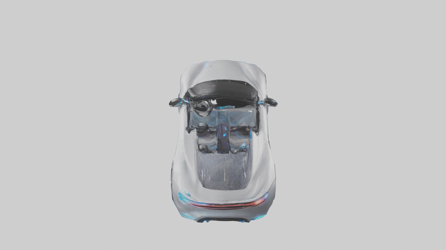 3D model Hightech Roadster with LED Lights model VR / AR / low-poly