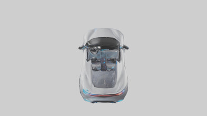 3D model Hightech Roadster with LED Lights model VR / AR / low-poly