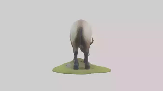 3D model Himalayan Tahr grazing model VR / AR / low-poly
