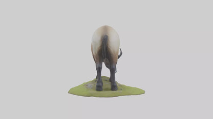 3D model Himalayan Tahr grazing model VR / AR / low-poly