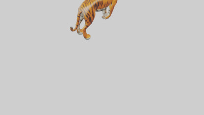 3D model Himalayan Tiger hunting model VR / AR / low-poly