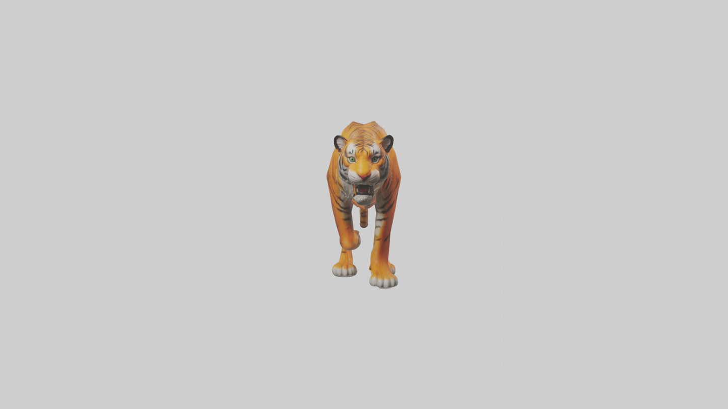 3D model Himalayan Tiger hunting model VR / AR / low-poly