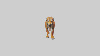 3D model Himalayan Tiger hunting model VR / AR / low-poly