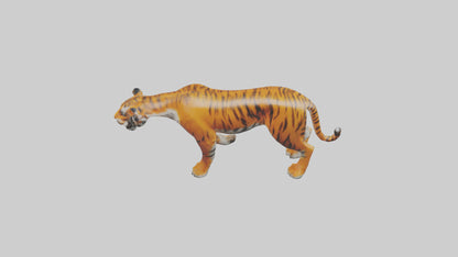 3D model Himalayan Tiger hunting model VR / AR / low-poly