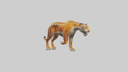3D model Himalayan Tiger hunting model VR / AR / low-poly
