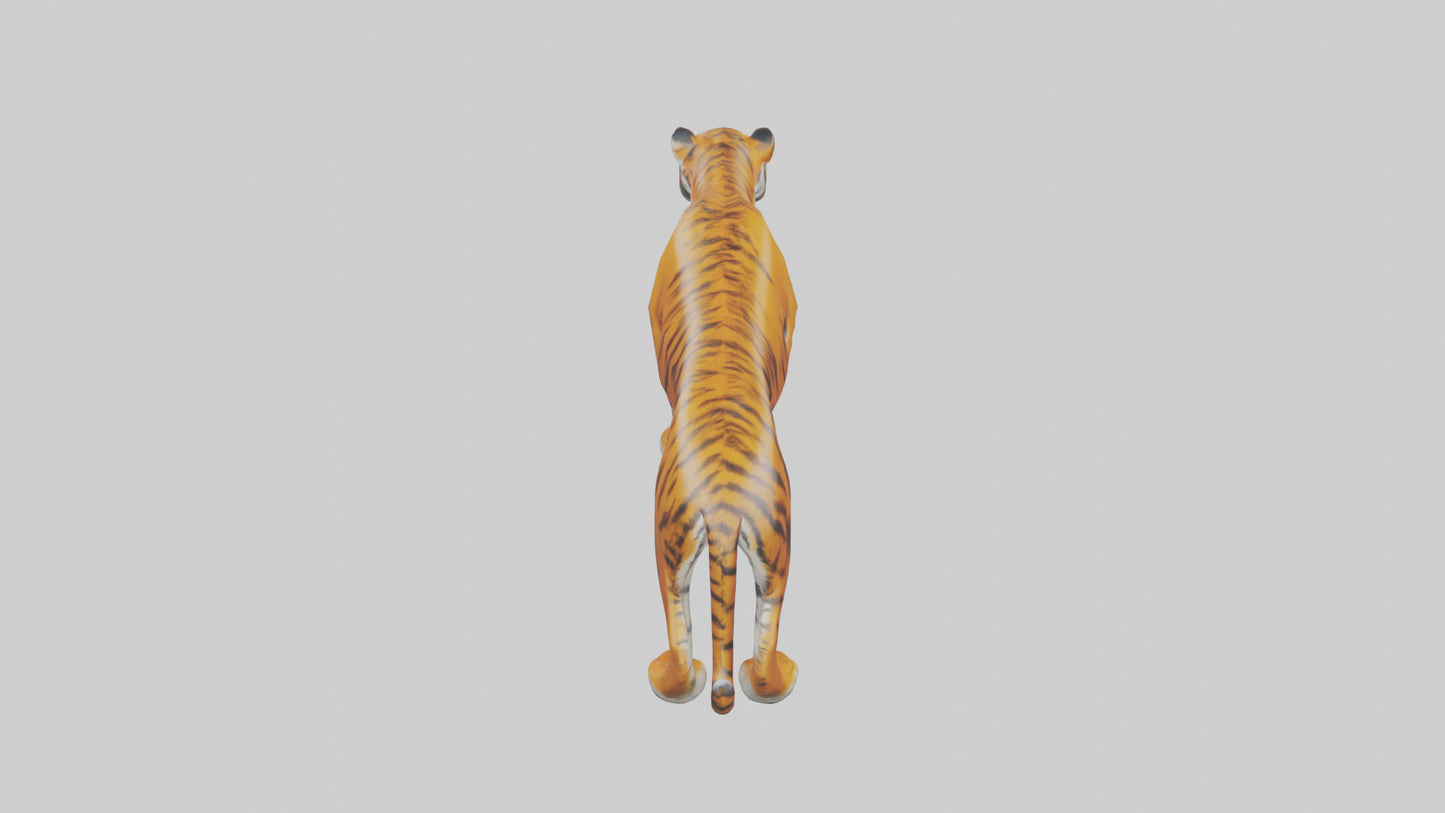 3D model Himalayan Tiger hunting model VR / AR / low-poly