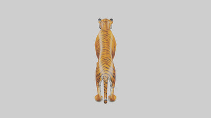 3D model Himalayan Tiger hunting model VR / AR / low-poly