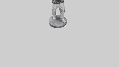 3D model HipHop Dancer statue model VR / AR / low-poly