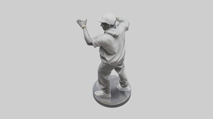 3D model HipHop Dancer statue model VR / AR / low-poly