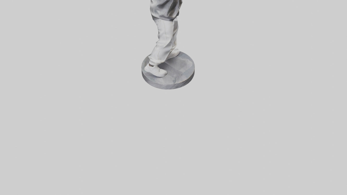 3D model HipHop Dancer statue model VR / AR / low-poly