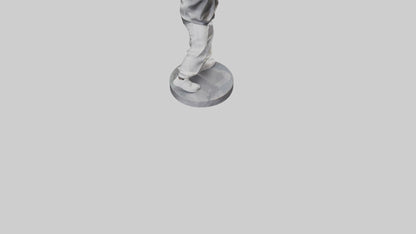 3D model HipHop Dancer statue model VR / AR / low-poly