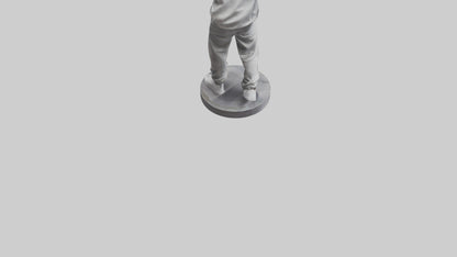 3D model HipHop Dancer statue model VR / AR / low-poly