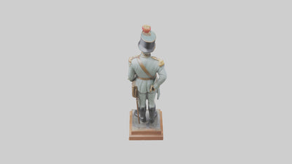 3D model Historic Soldier Statue model VR / AR / low-poly