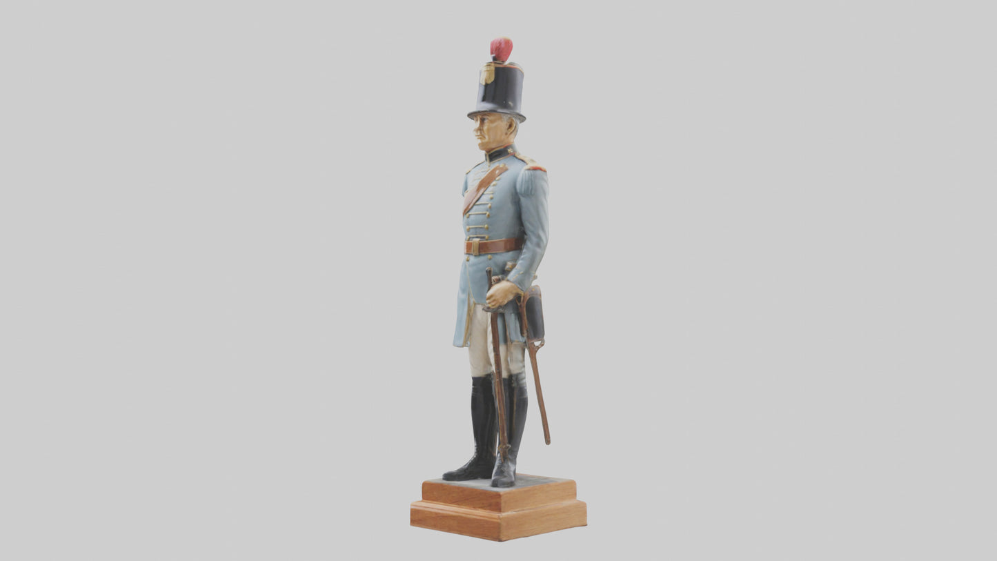 3D model Historic Soldier Statue model VR / AR / low-poly
