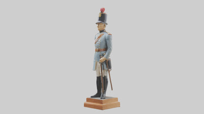 3D model Historic Soldier Statue model VR / AR / low-poly