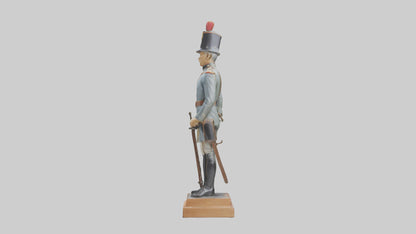 3D model Historic Soldier Statue model VR / AR / low-poly