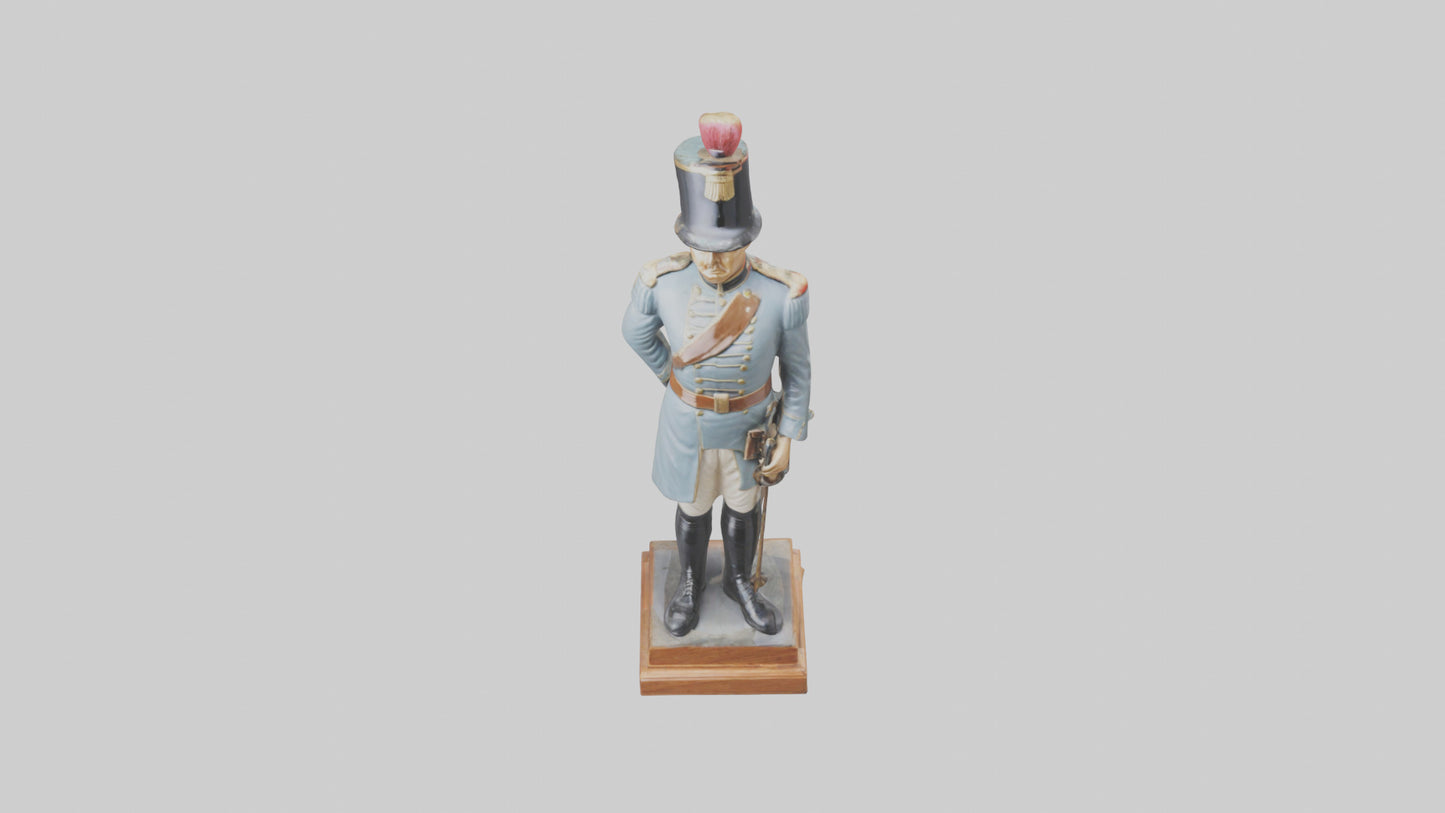 3D model Historic Soldier Statue model VR / AR / low-poly