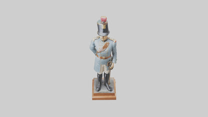 3D model Historic Soldier Statue model VR / AR / low-poly