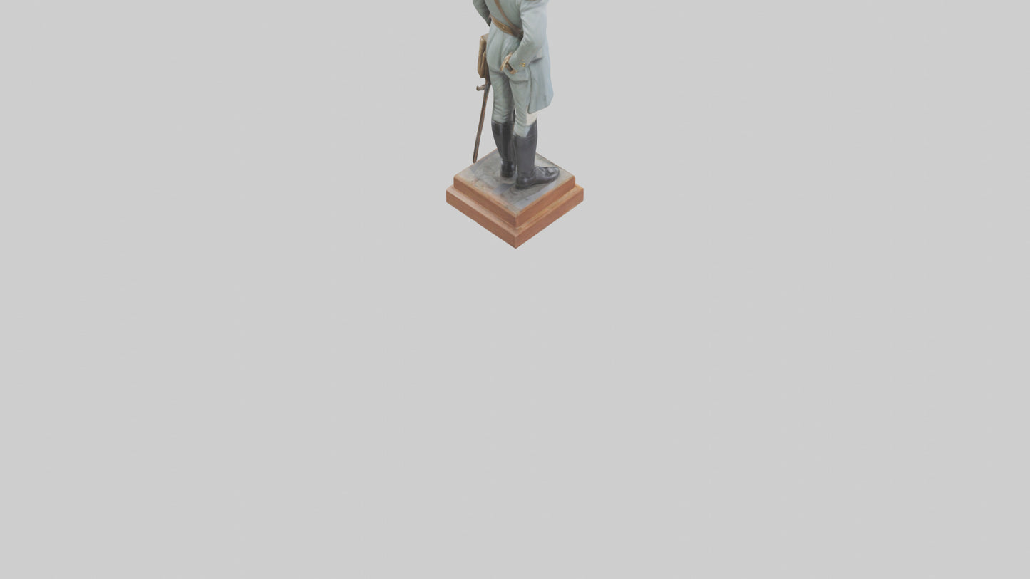 3D model Historic Soldier Statue model VR / AR / low-poly