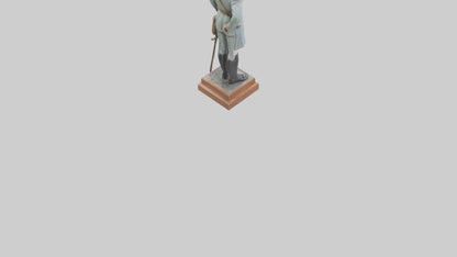 3D model Historic Soldier Statue model VR / AR / low-poly
