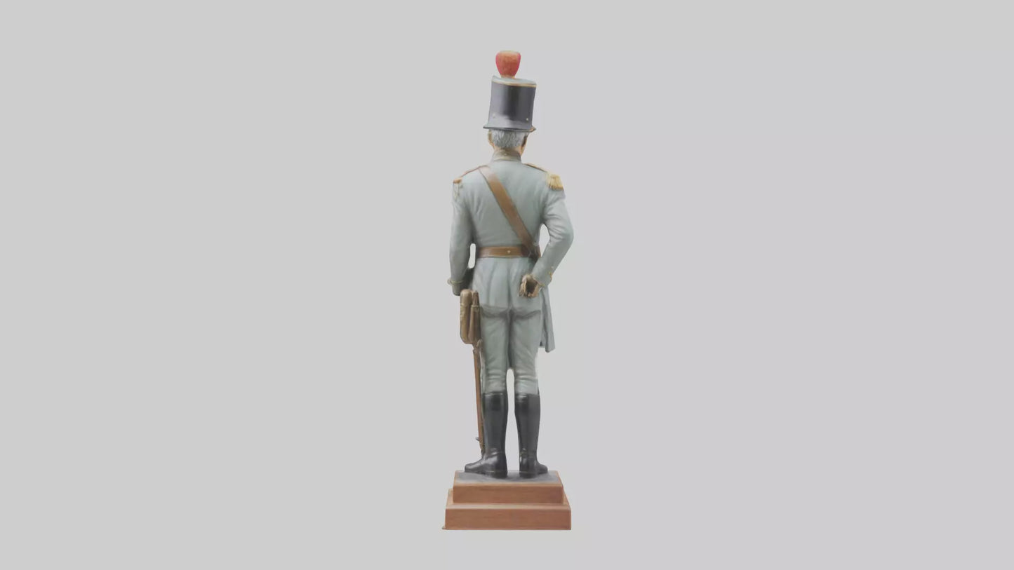 3D model Historic Soldier Statue model VR / AR / low-poly