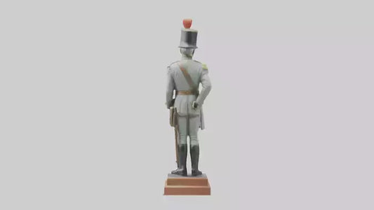 3D model Historic Soldier Statue model VR / AR / low-poly