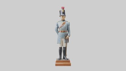 3D model Historic Soldier Statue model VR / AR / low-poly