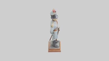 3D model Historic Soldier Statue model VR / AR / low-poly