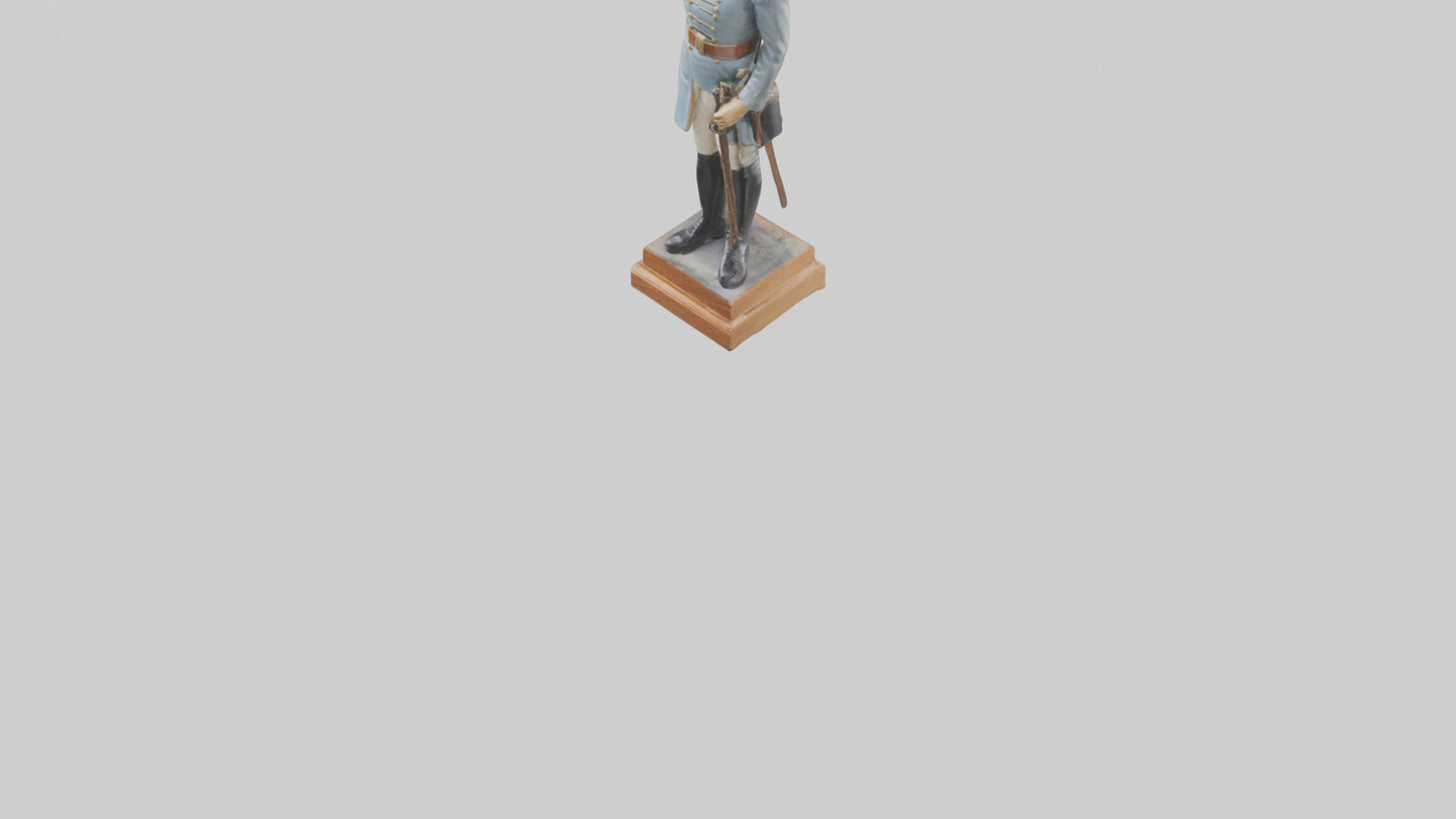 3D model Historic Soldier Statue model VR / AR / low-poly