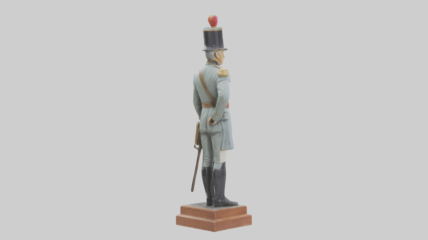 3D model Historic Soldier Statue model VR / AR / low-poly