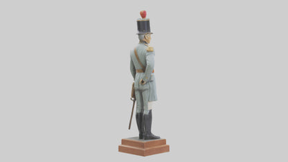 3D model Historic Soldier Statue model VR / AR / low-poly