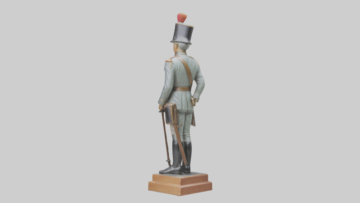 3D model Historic Soldier Statue model VR / AR / low-poly