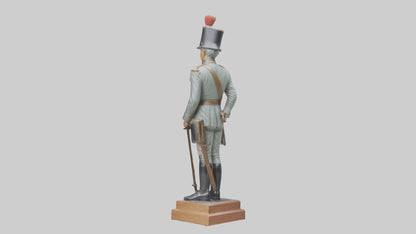 3D model Historic Soldier Statue model VR / AR / low-poly
