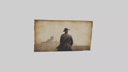 3D model Historical Wall Art Prints VR / AR / low-poly