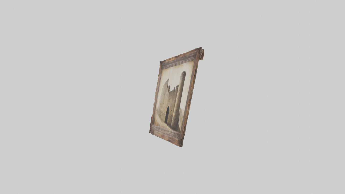 3D model Historical Wall Art Prints VR / AR / low-poly