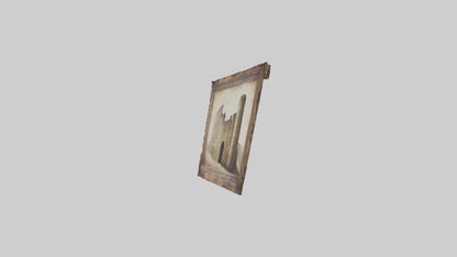 3D model Historical Wall Art Prints VR / AR / low-poly
