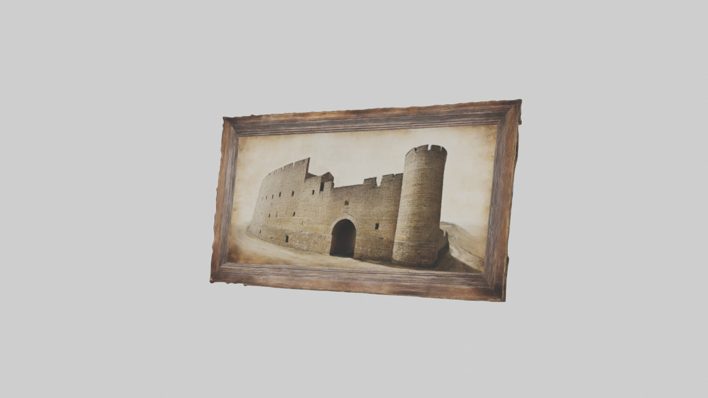 3D model Historical Wall Art Prints VR / AR / low-poly