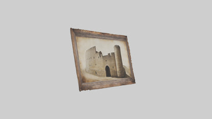 3D model Historical Wall Art Prints VR / AR / low-poly