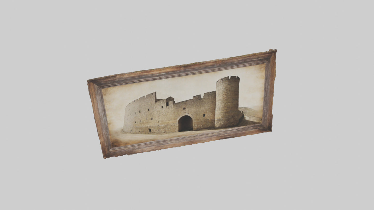 3D model Historical Wall Art Prints VR / AR / low-poly