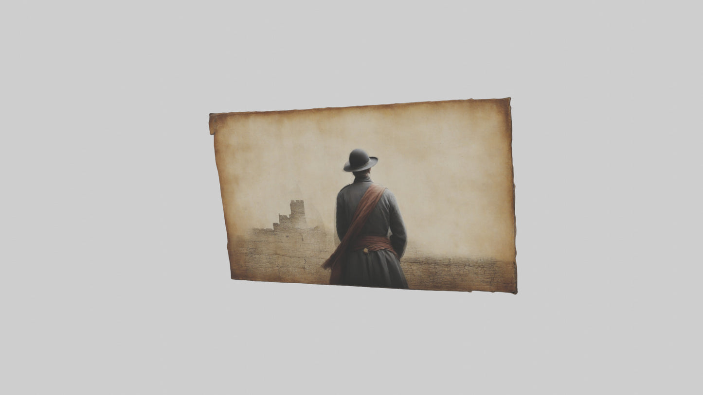 3D model Historical Wall Art Prints VR / AR / low-poly