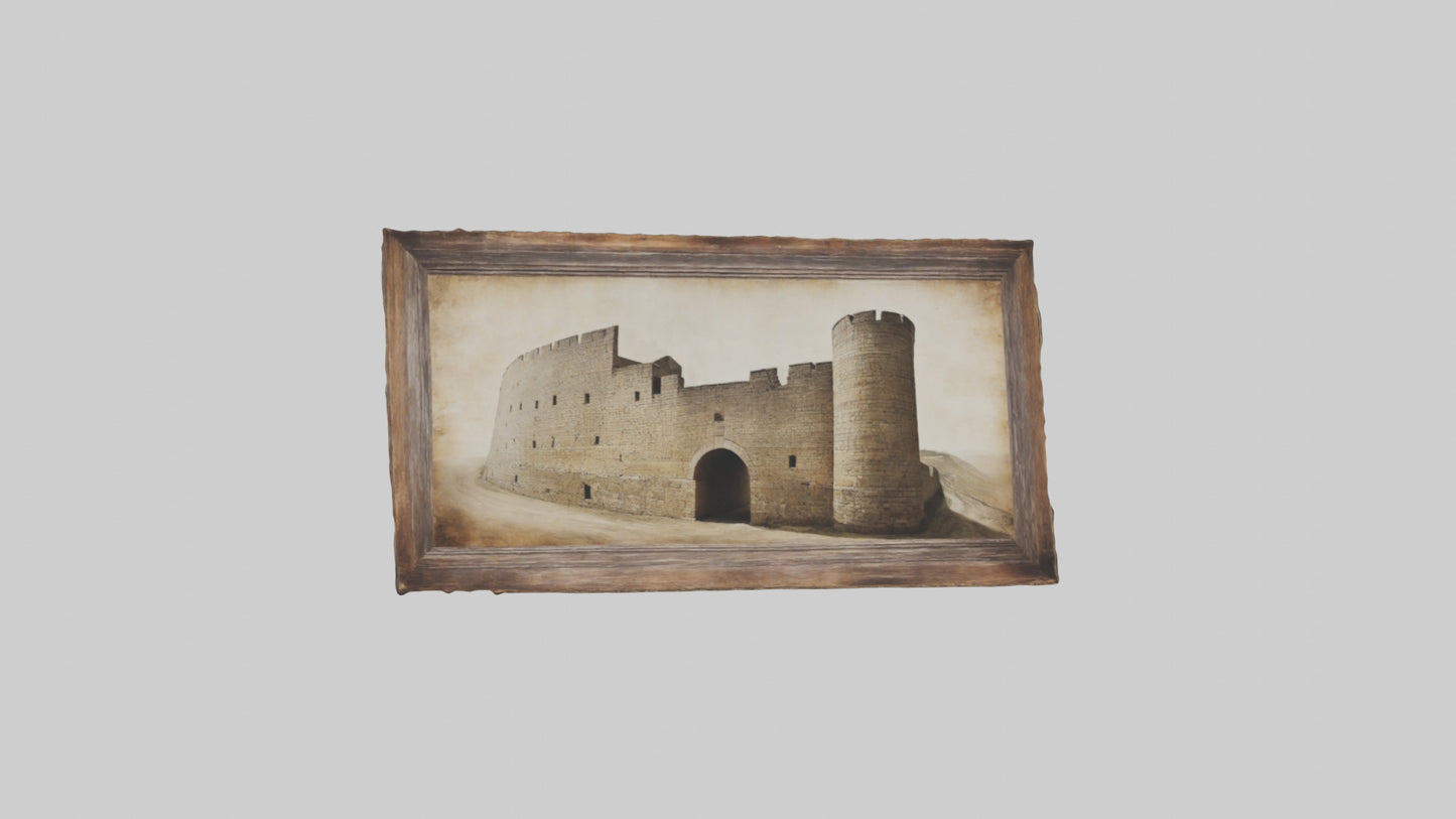 3D model Historical Wall Art Prints VR / AR / low-poly