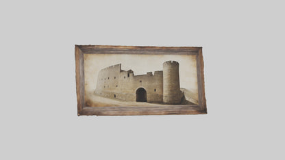 3D model Historical Wall Art Prints VR / AR / low-poly