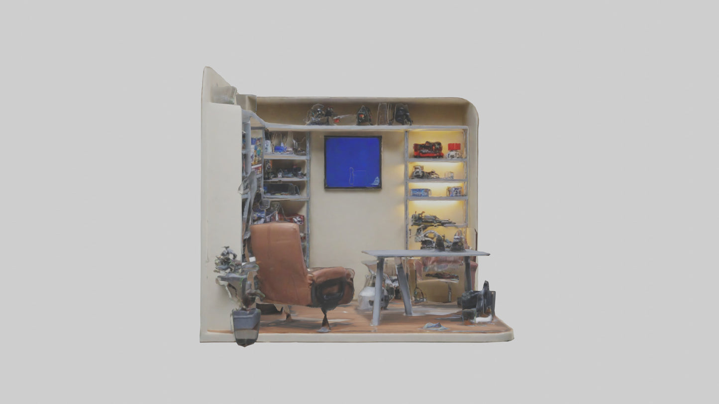 3D model Hobby Room VR / AR / low-poly