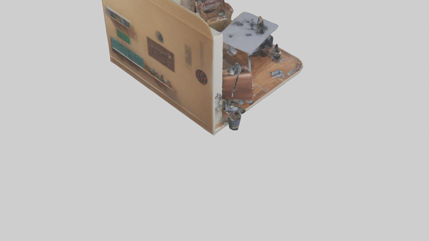 3D model Hobby Room VR / AR / low-poly