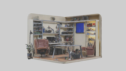 3D model Hobby Room VR / AR / low-poly