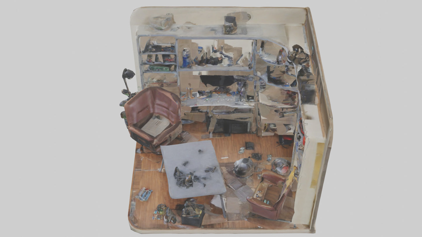 3D model Hobby Room VR / AR / low-poly
