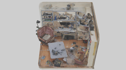 3D model Hobby Room VR / AR / low-poly
