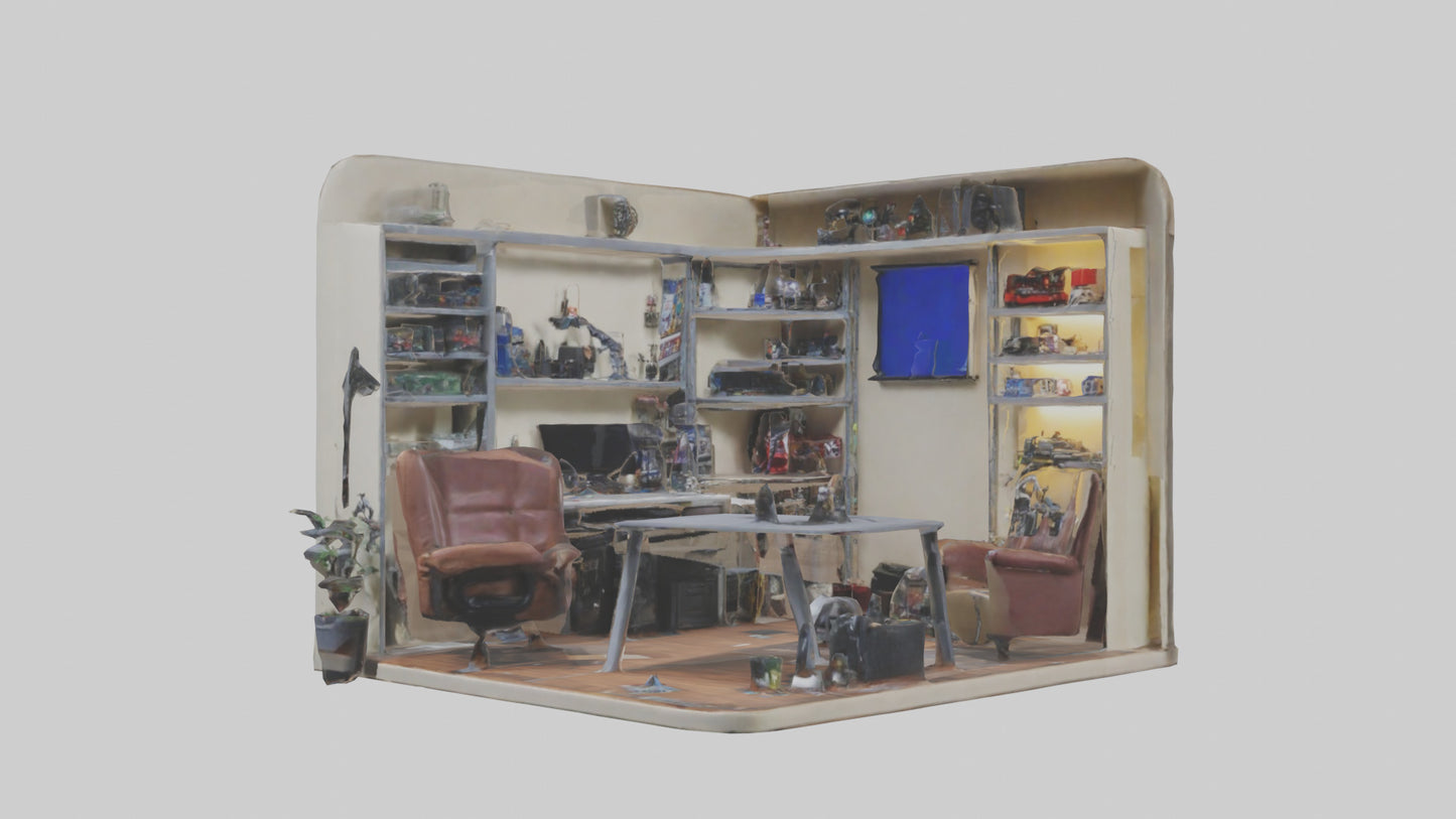 3D model Hobby Room VR / AR / low-poly
