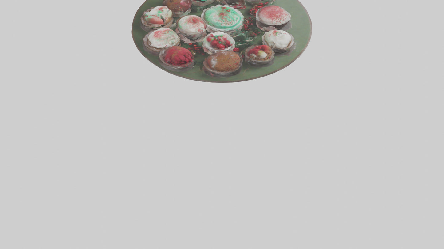 3D model Holiday Dessert Table model VR / AR / low-poly